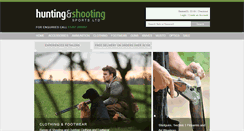 Desktop Screenshot of huntingandshootingsports.co.uk